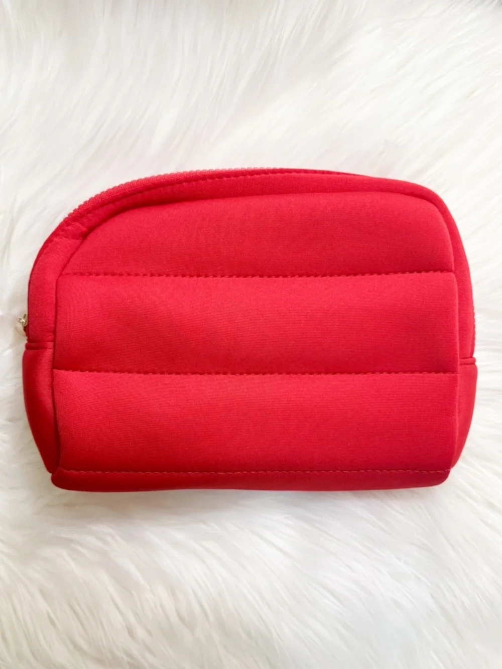 Soft Red Makeup Bag